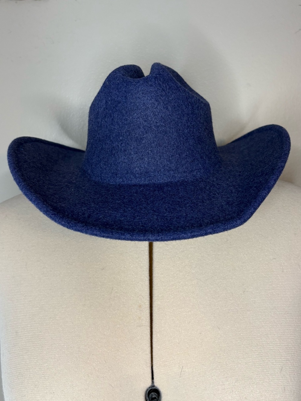 Blue Felt Cowboy Hat